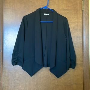 Maurice’s large black 3/4 sleeve blazer